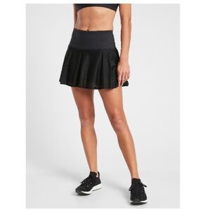 NEW ATHLETA A-GAME 14" SKIRT BLACK TENNIS SKIRT SZ XL SPORTS ATHLETIC CUTE
